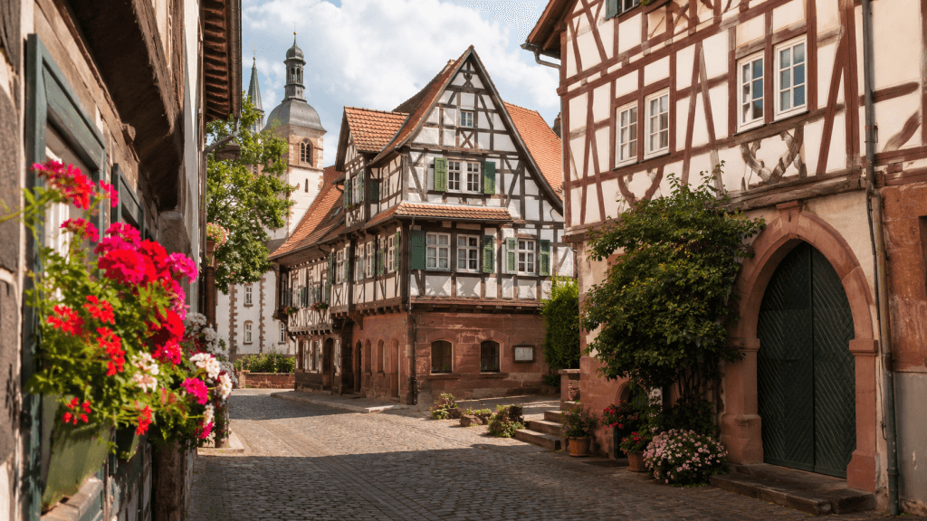 Michelstadt Altstadt im Odenwald als Ausflugsziel mit Kindern