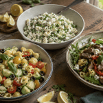 Nudelsalat von Jamie Oliver mit Originalrezept, Joghurt-Variante und warmem Lamm-Nudelsalat