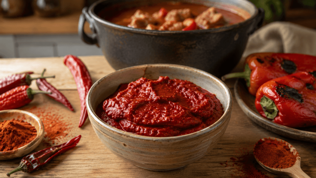 Ungarische Paprikapaste als Zutat fuer Gulasch