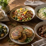 ayerischer Reis Rezept mit Grundrezept, Salat, Risotto, Gemüsepfanne, Pflanzerl und Eintopf