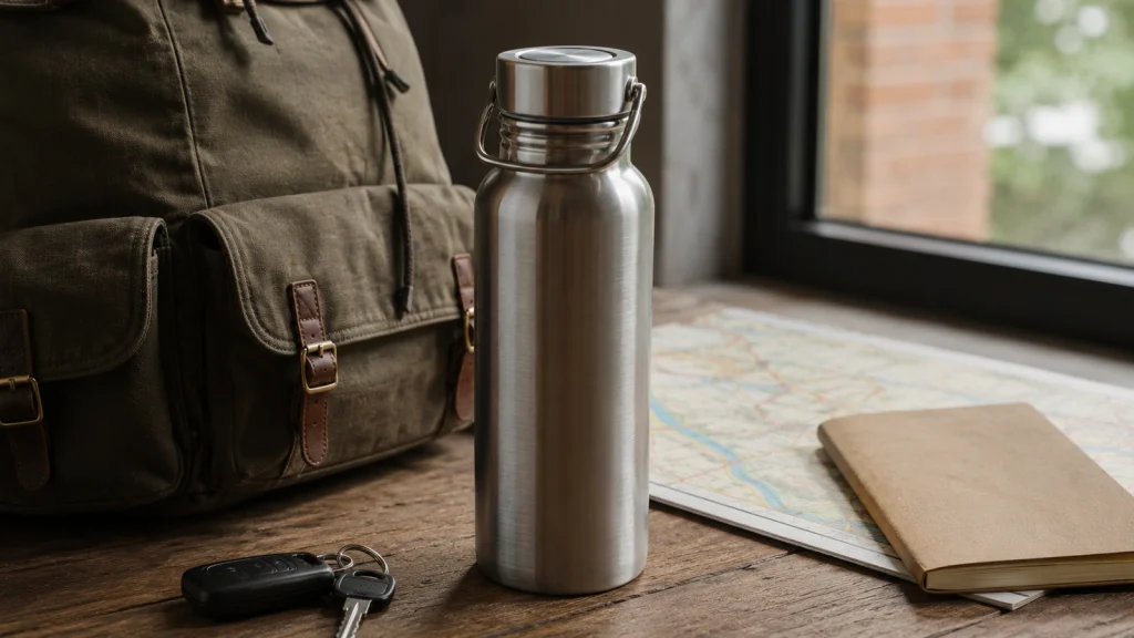 Edelstahl-Trinkflasche als praktisches Geschenk für Männer für Büro, Auto und Geburtstag