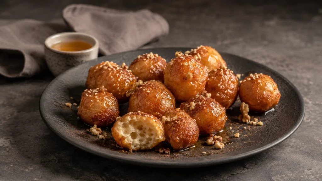 Loukoumades Rezept original: knusprige Bällchen mit Honig und Zimt