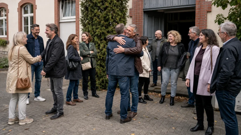 Klassentreffen Ideen für ein herzliches Wiedersehen ehemaliger Mitschüler vor der früheren Schule