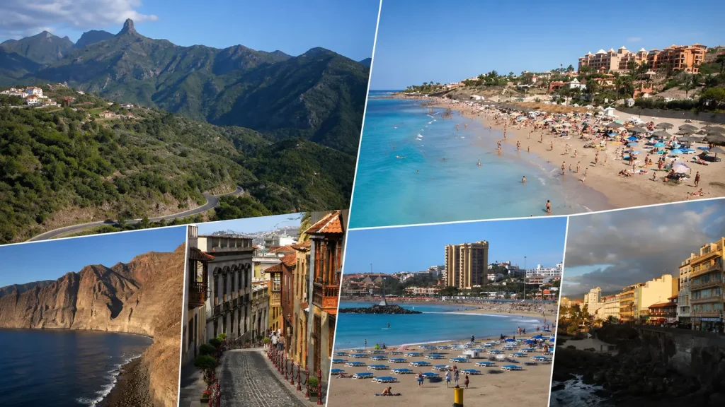 Teneriffa Norden zum Wandern und Süden für Strandurlaub mit Bergen, Küste und Ferienorten