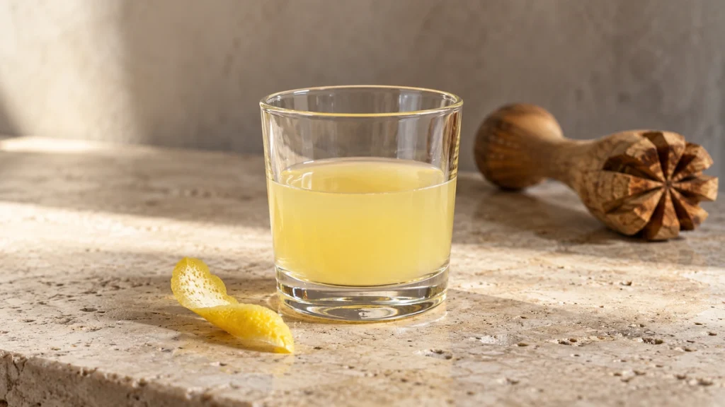 Original Poncha à Pescador nach Madeira-Rezept im kleinen Glas