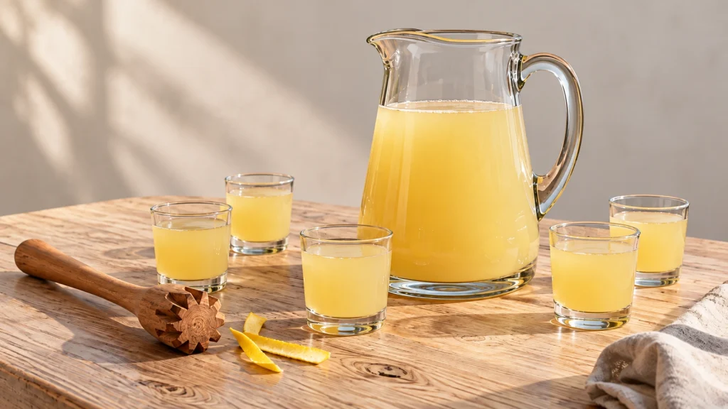 Poncha Pescador Rezept aus Madeira im Krug für mehrere Gäste