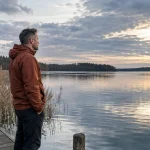 Mann am See in Brandenburg – Werte, Ziele und was im Leben wirklich zählt